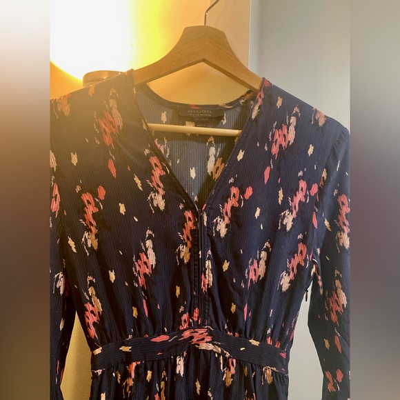 ALLSAINTS Via Mitre Kirsch Dress, Size 00 - Picture 4 of 5